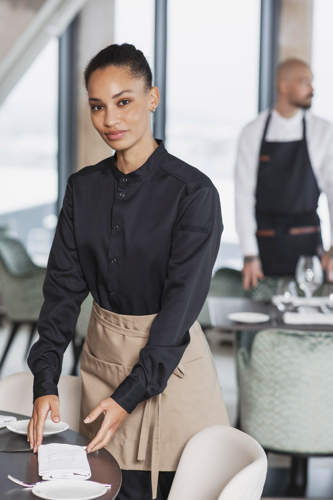 Dressy Hybrid Chef Shirt Smart-Unisex Long Sleeves | Segers