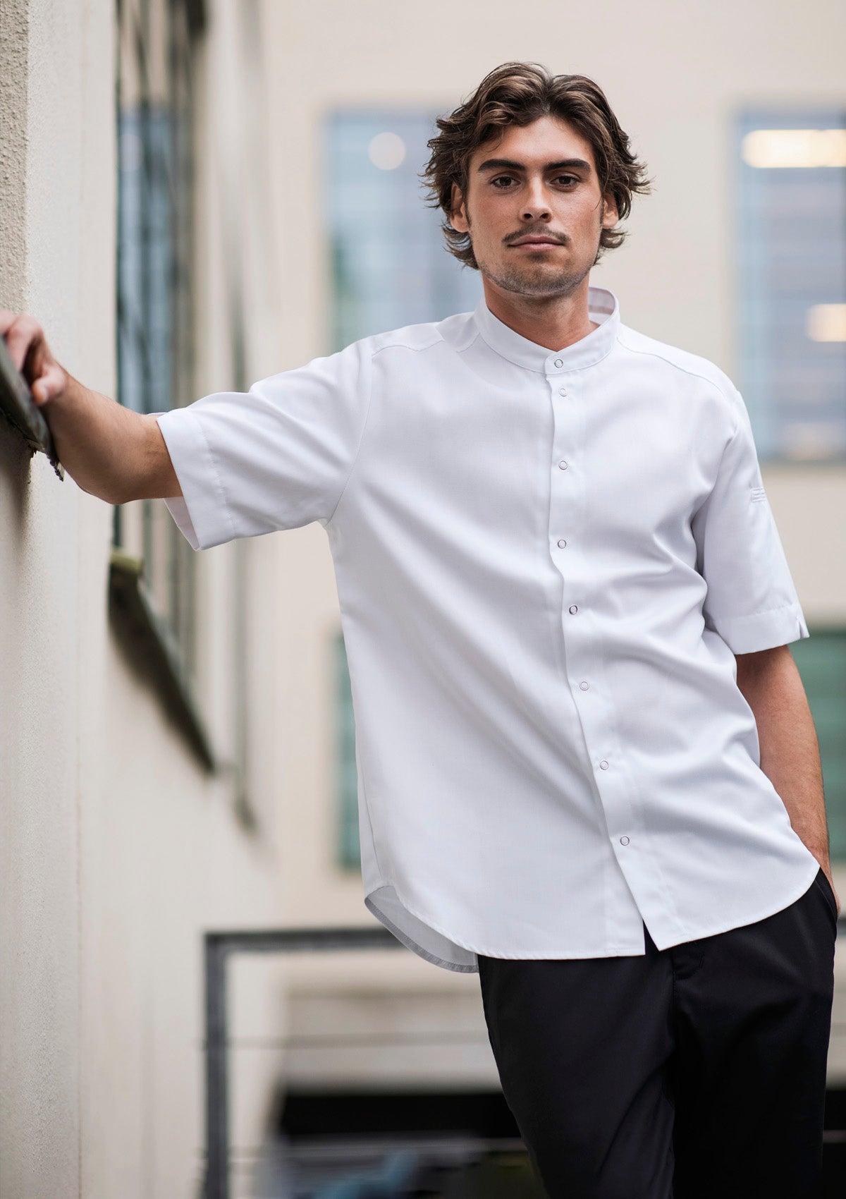 Dressy Hybrid Chef Shirt Unisex Short Sleeves | Segers