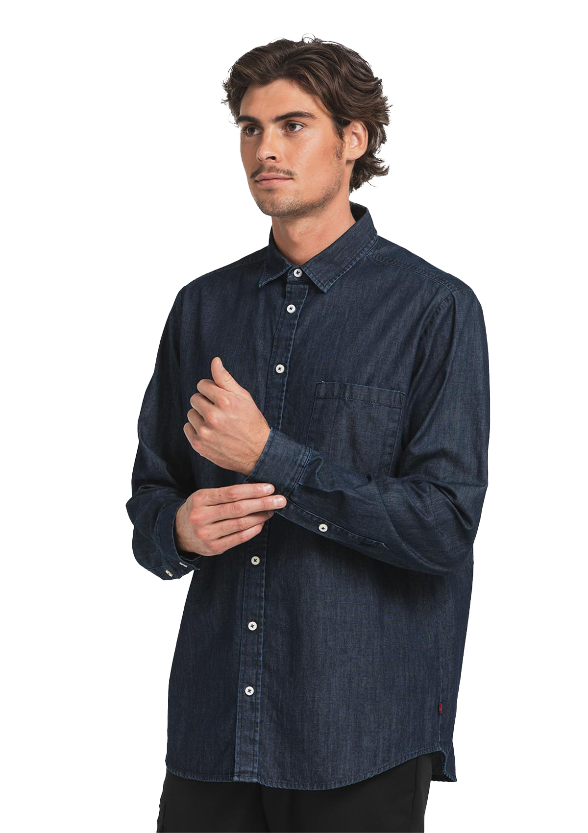 Men's Denim Shirt in a Regular Fit | Segers