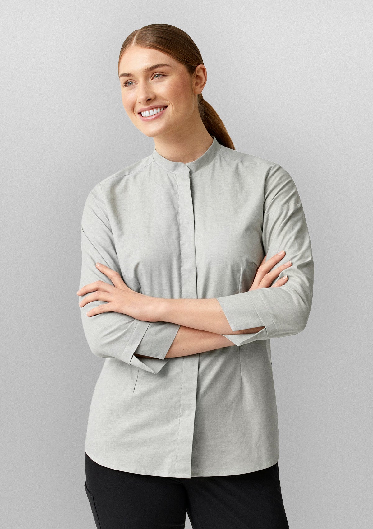 Women's Service Oxford Shirt 3/4 Sleeve | Kentaur