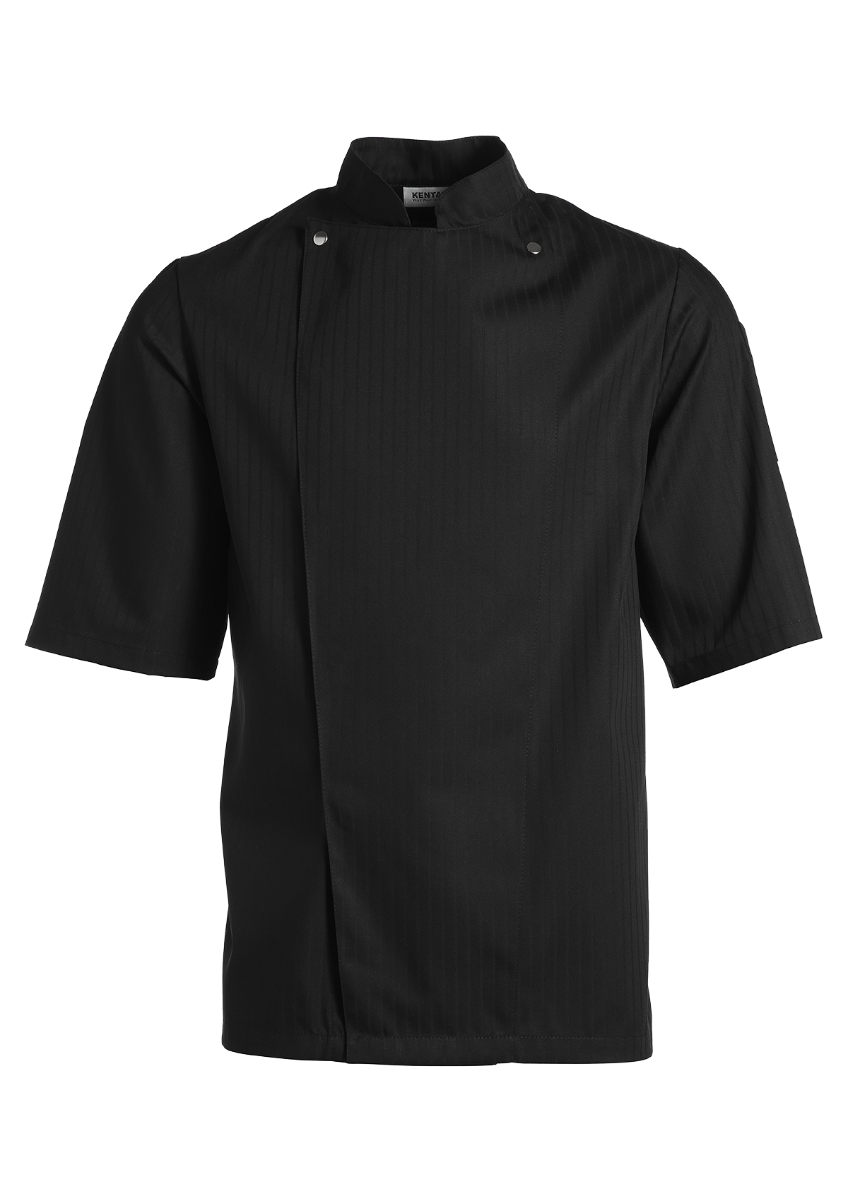 Men's Chef jacket in Satin-Striped Short Sleeves | Kentaur