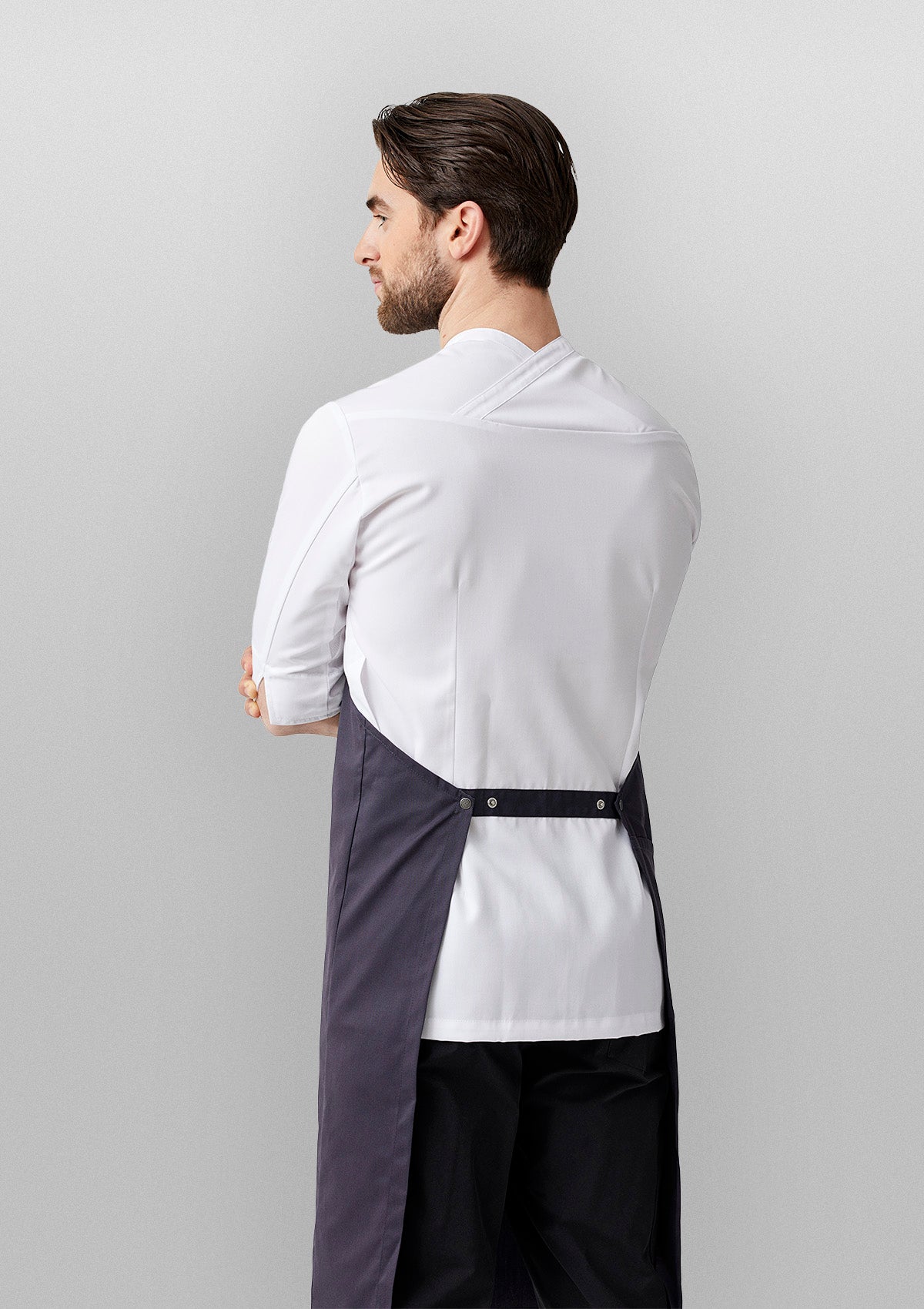 Hybrid Chef Jacket with Integrated Apron 3/4 Sleeves Unisex | Kentaur