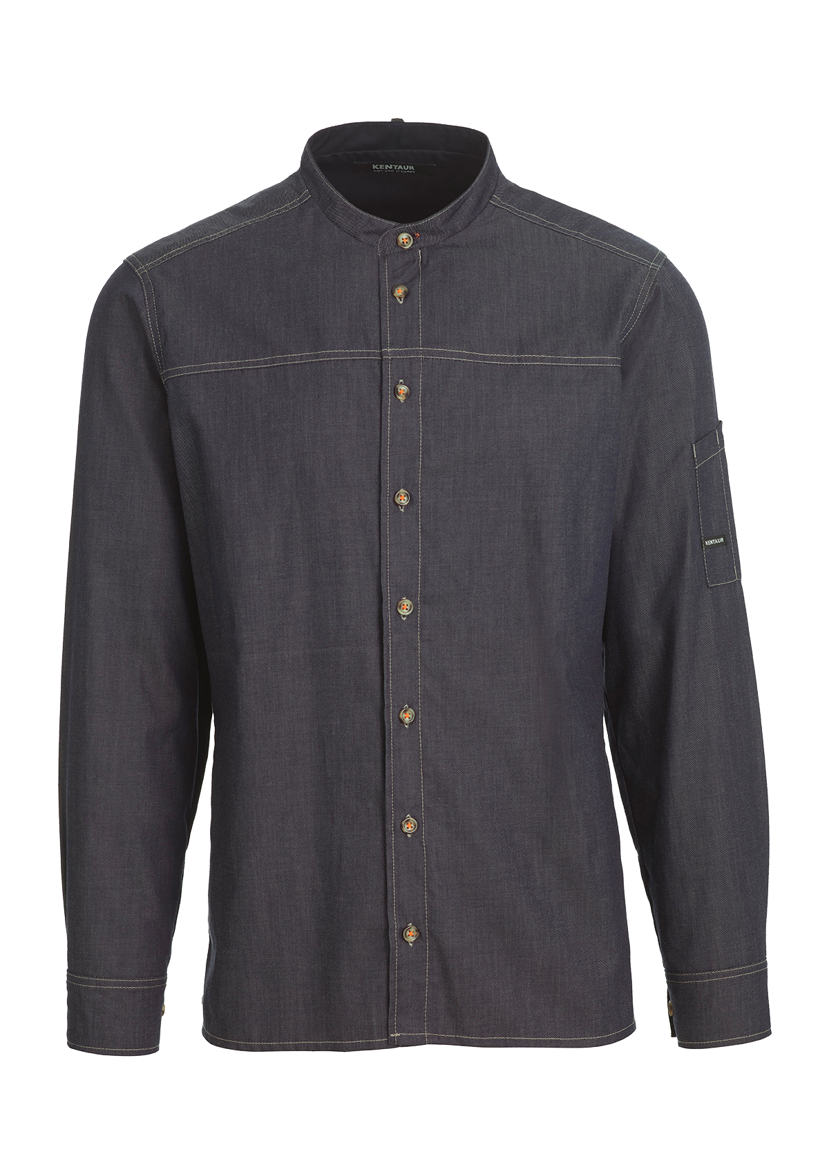 Chef & Service Shirt with Contrast Thread Long Sleeves Unisex | Kentaur