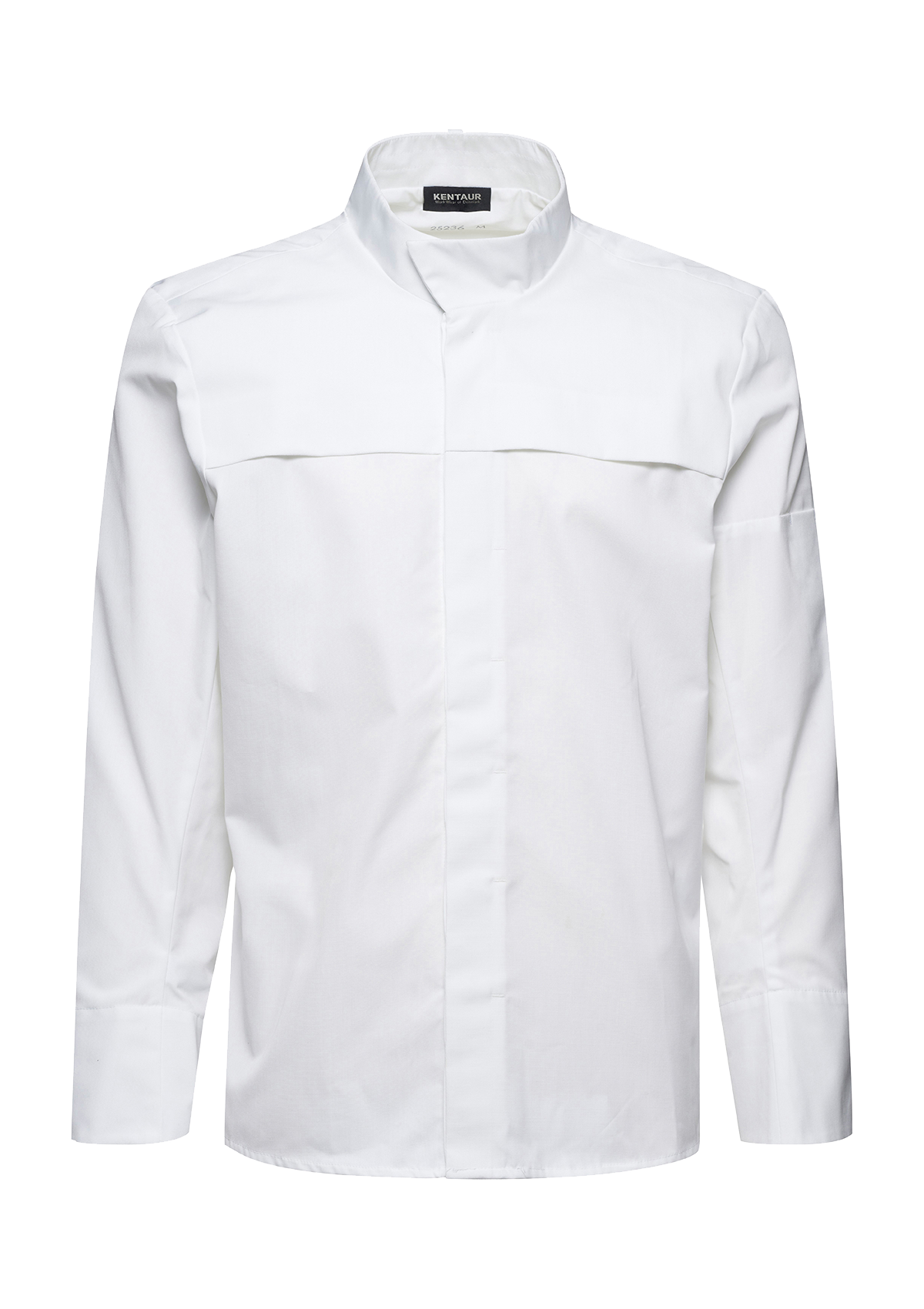 Chef shirt With Hidden Press Buttons for Snap-On Apron Long Sleeves Unisex | Kentaur