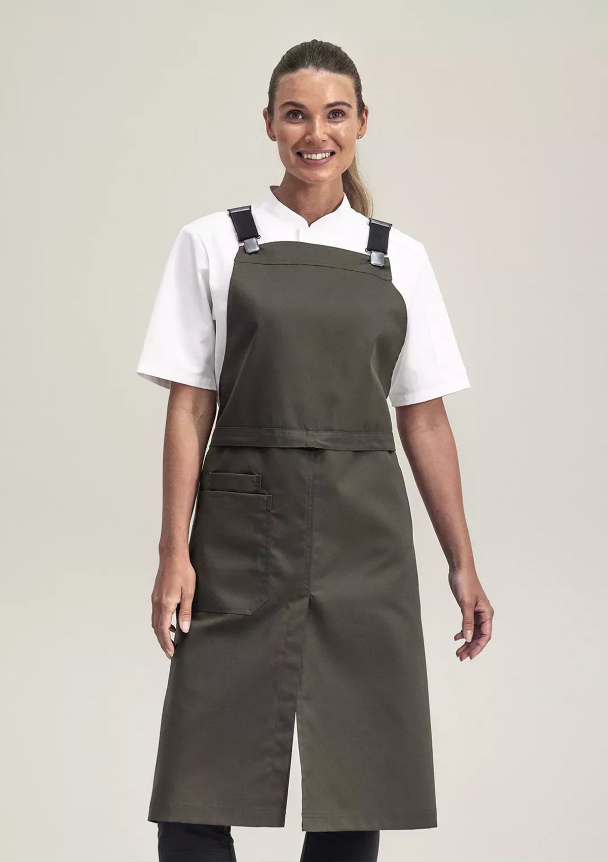 2-in-1 Apron Canvas With Suspenders | Segers
