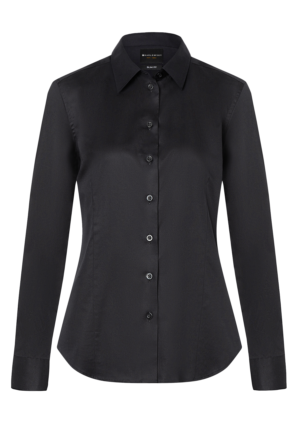 Women's Blouse Active-Stretch Long-Sleeve Slim-Fit | Karlowsky