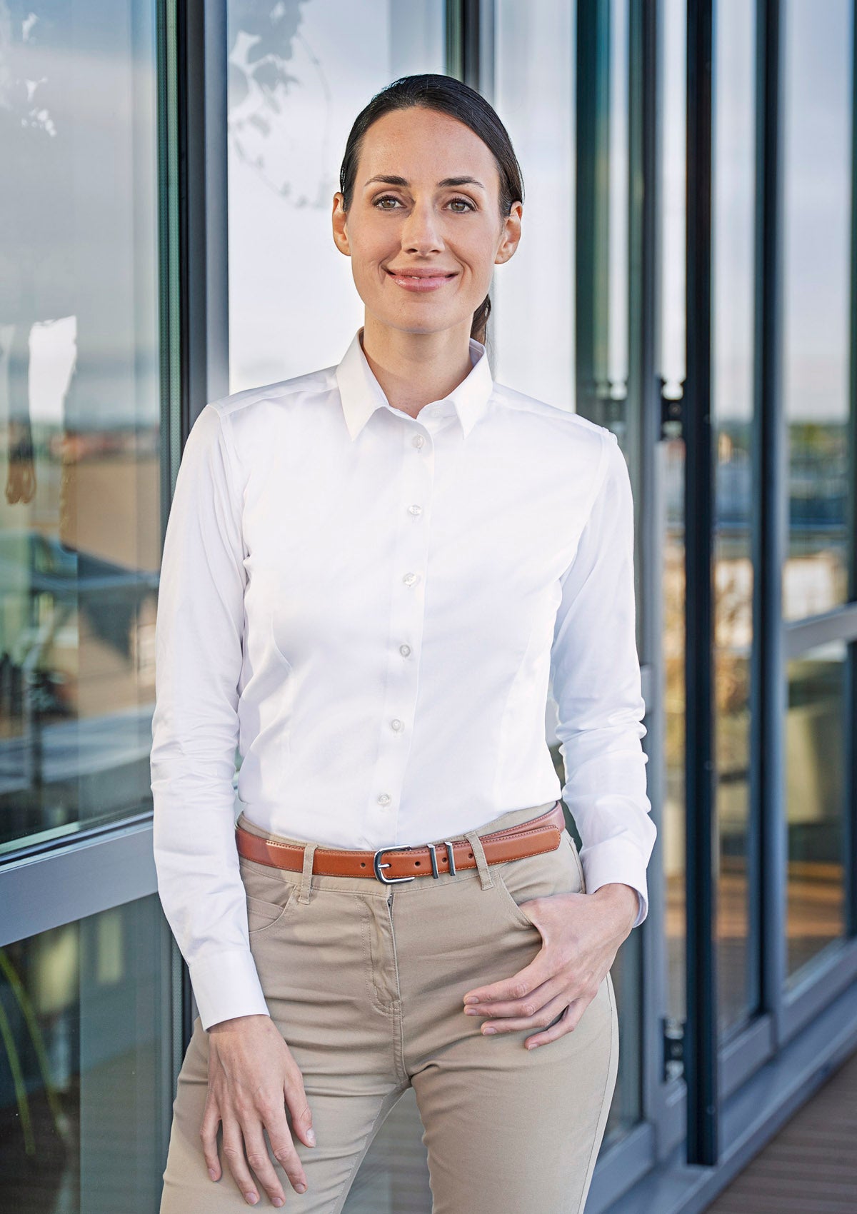 Women's Blouse Active-Stretch Long-Sleeve Modern-Fit | Karlowsky