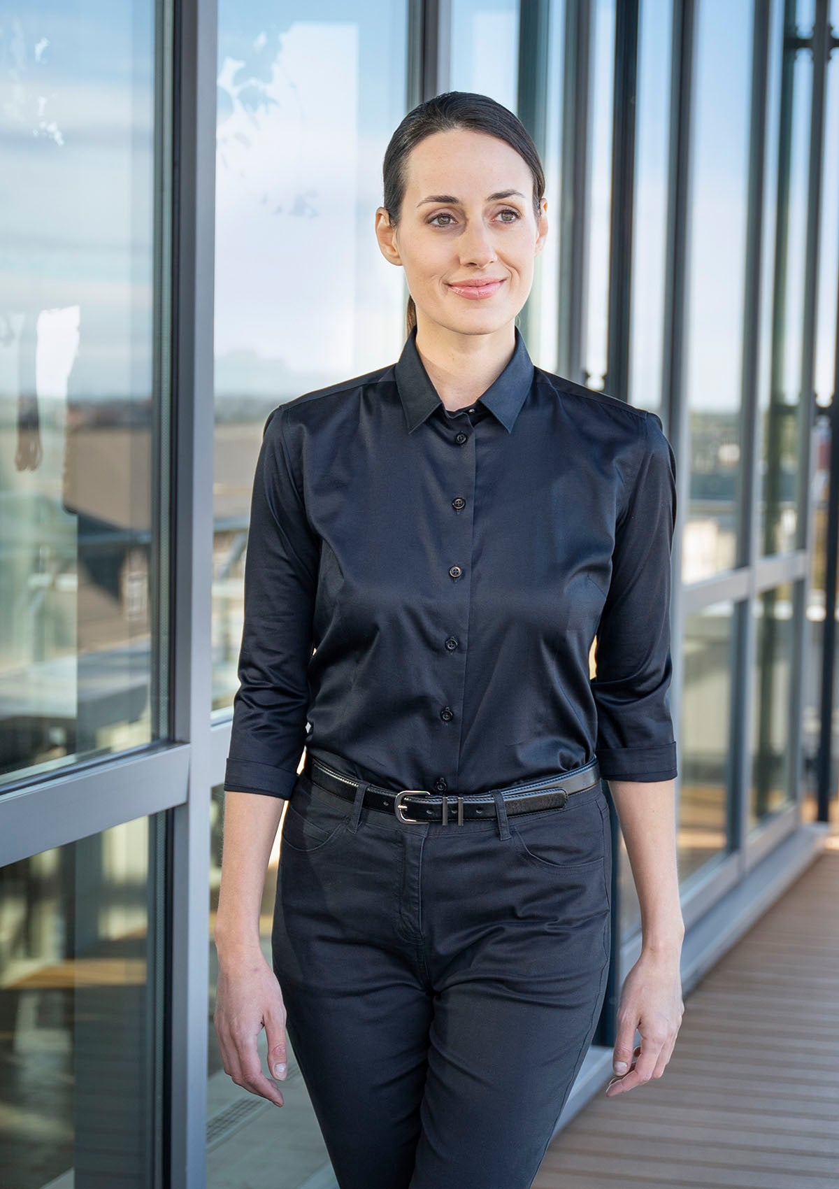 Women's Blouse Active-Stretch 3/4-Sleeves Modern-Fit | Karlowsky