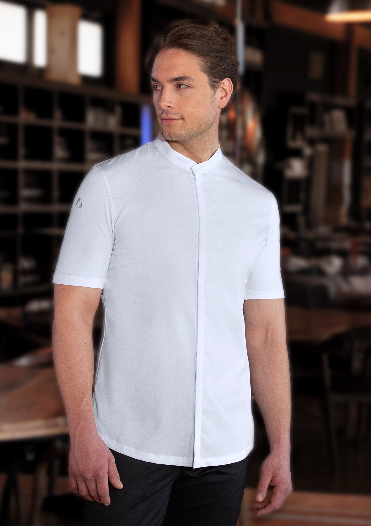 Short-sleeved Men's Chef Jacket Avantgarde | Diamond Cut