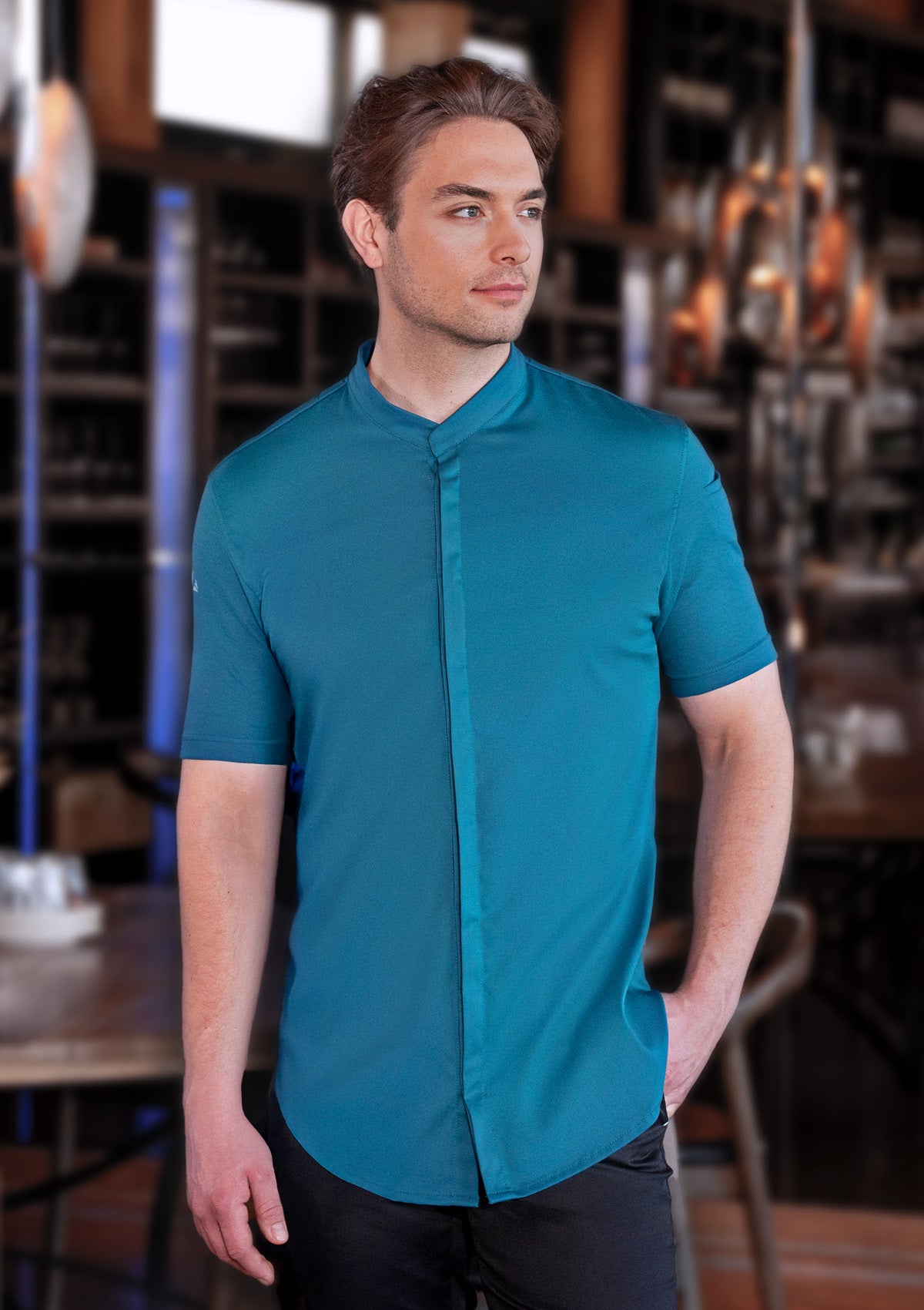Short-sleeved Men's Chef Jacket Avantgarde | Diamond Cut