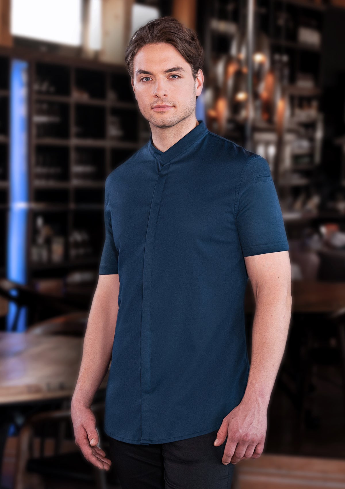 Short-sleeved Men's Chef Jacket Avantgarde | Diamond Cut