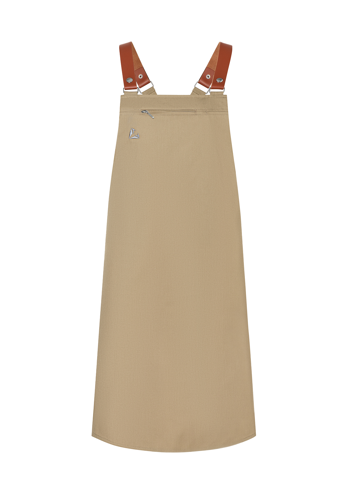 Bib Apron with genuine Leather Straps Unisex | Diamond Cut