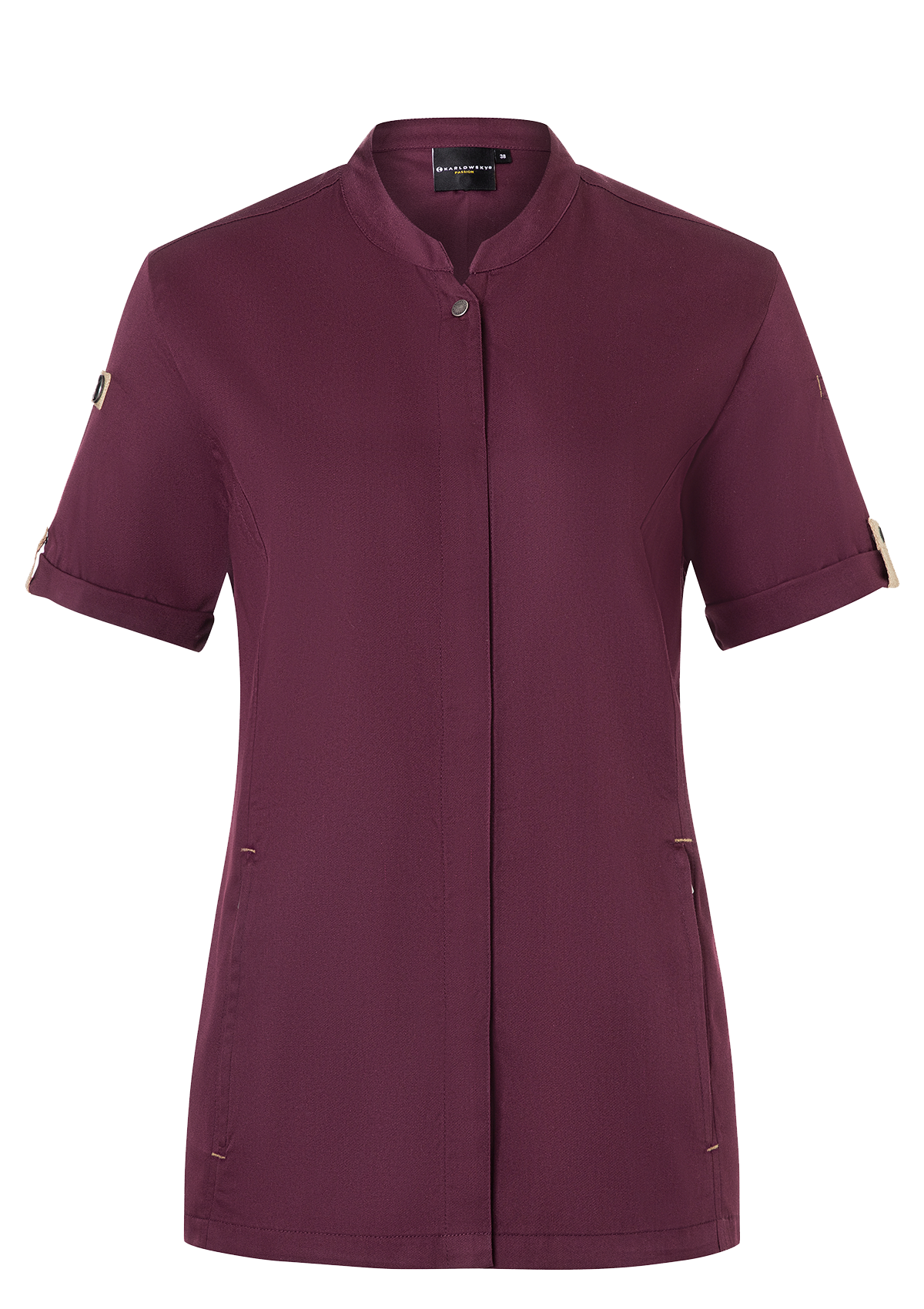 Women's Chef Shirt Short Sleeves Green-Generation | Karlowsky