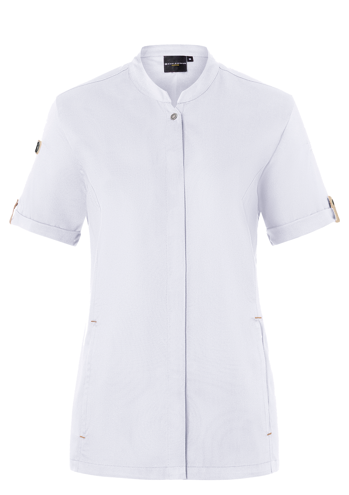 Women's Chef Shirt Short Sleeves Green-Generation | Karlowsky