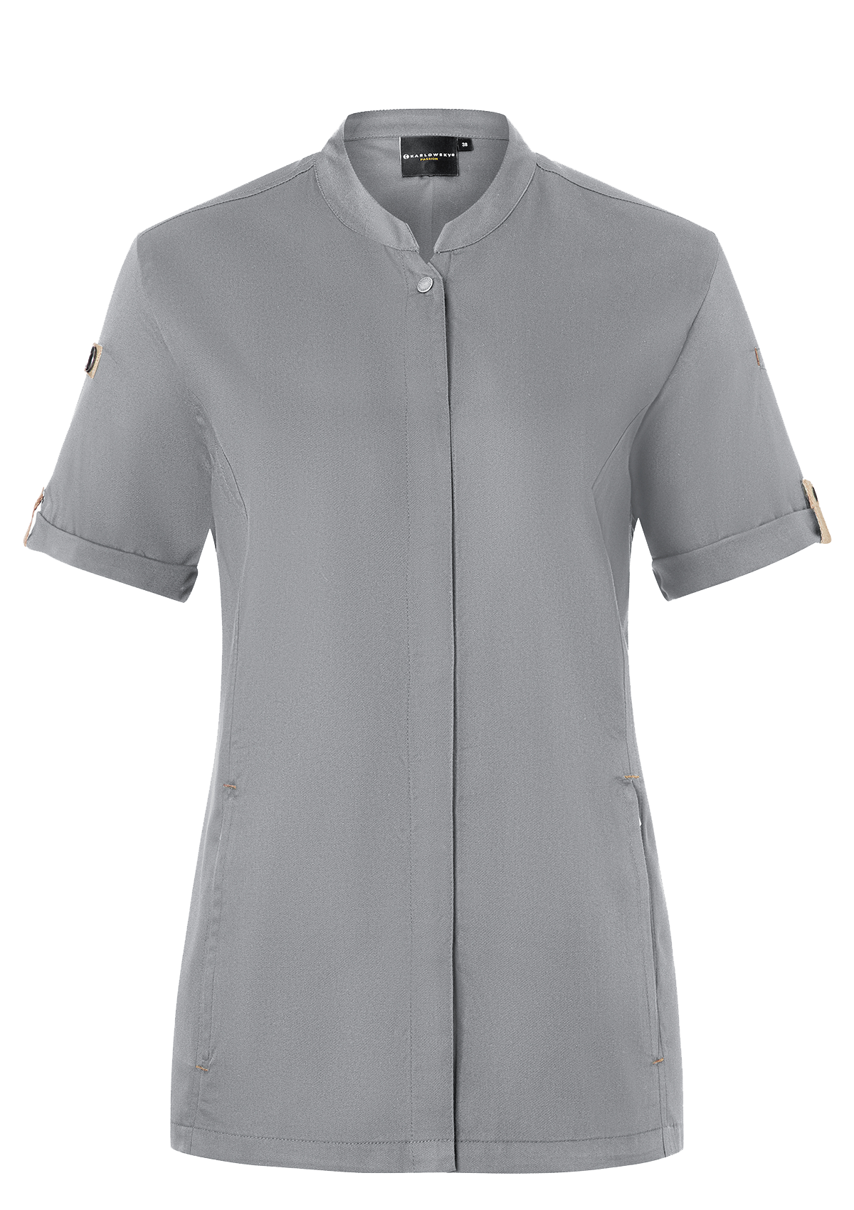 Women's Chef Shirt Short Sleeves Green-Generation | Karlowsky