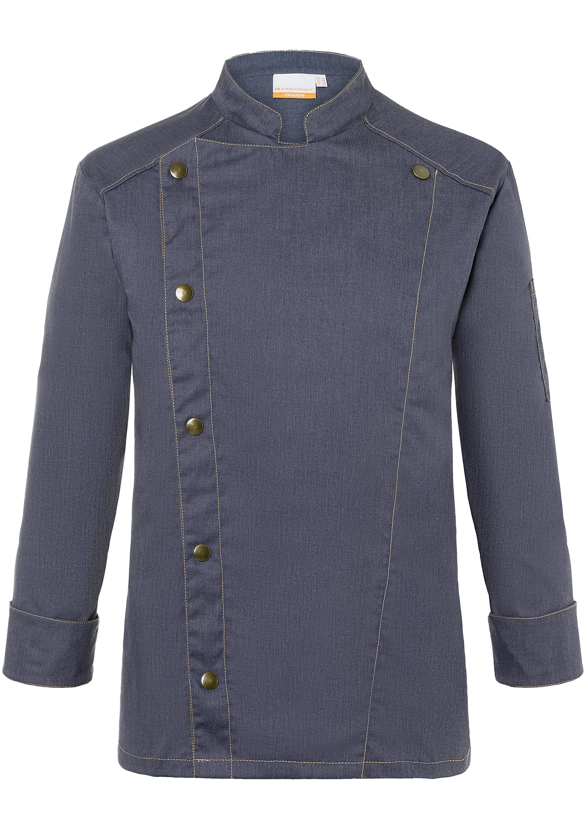 Men's Chef Jacket Jeans-Look Long Sleeves In Vintage Colours | Karlowsky