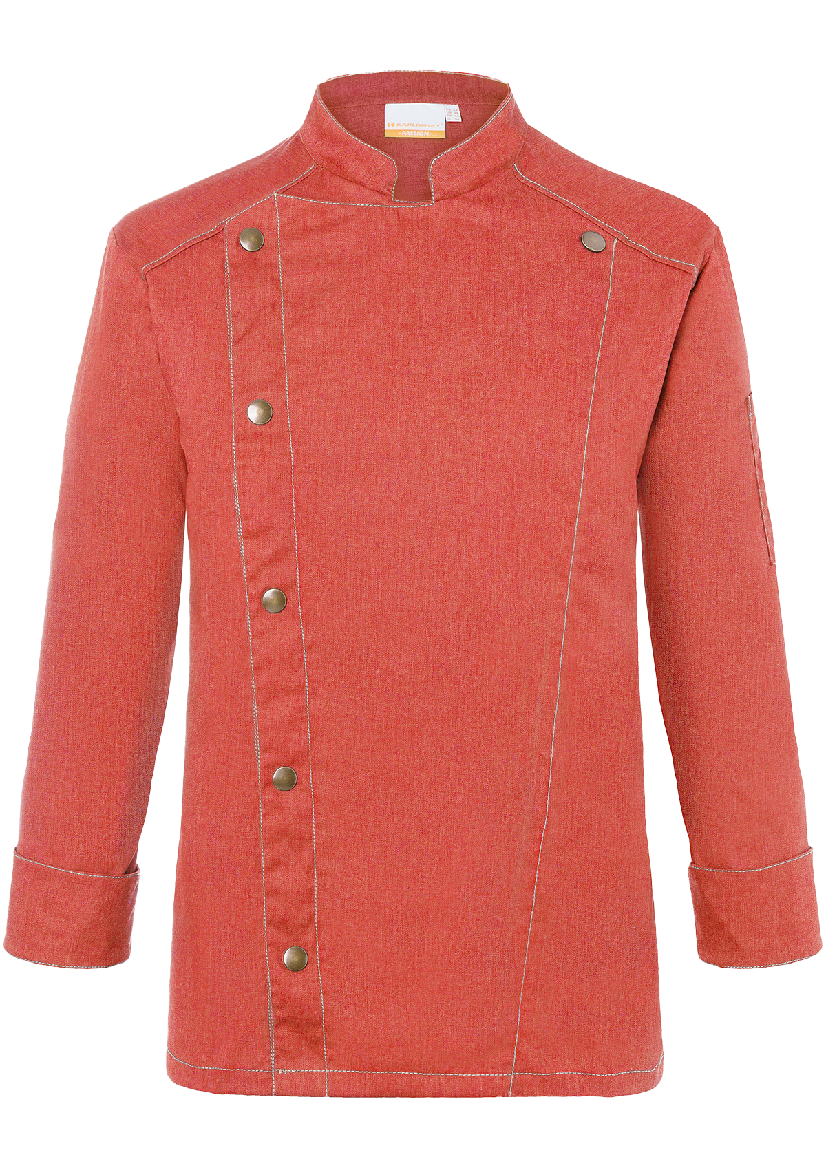 Men's Chef Jacket Jeans-Look Long Sleeves In Vintage Colours | Karlowsky