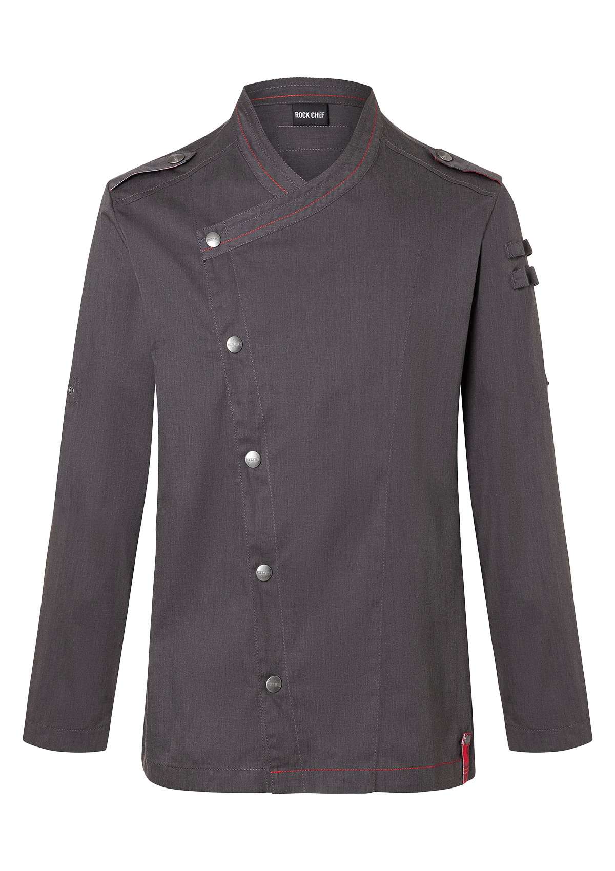 Long-sleeved Mens Chef Jacket Denim-Style ROCK CHEF-Stage2 | Rock Chef