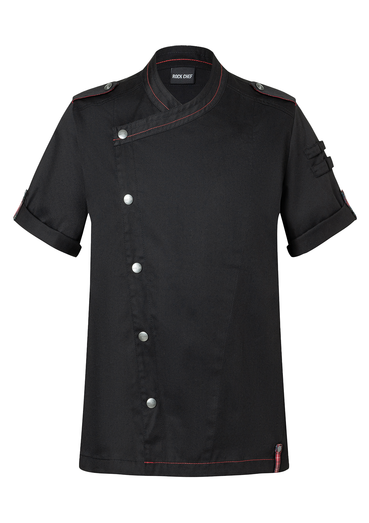 Short-sleeved Mens Chef Jacket ROCK CHEF-Stage2 | Rock Chef