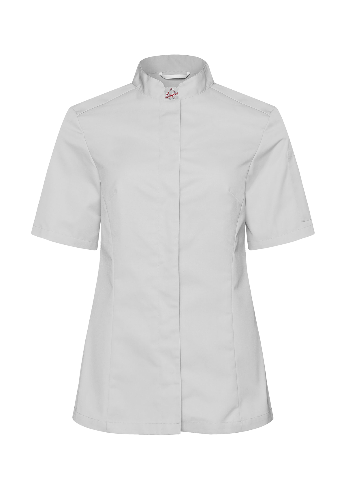 Women's Chef Shirt Slim-Fit Short Sleeves With Pen Pocket | Segers
