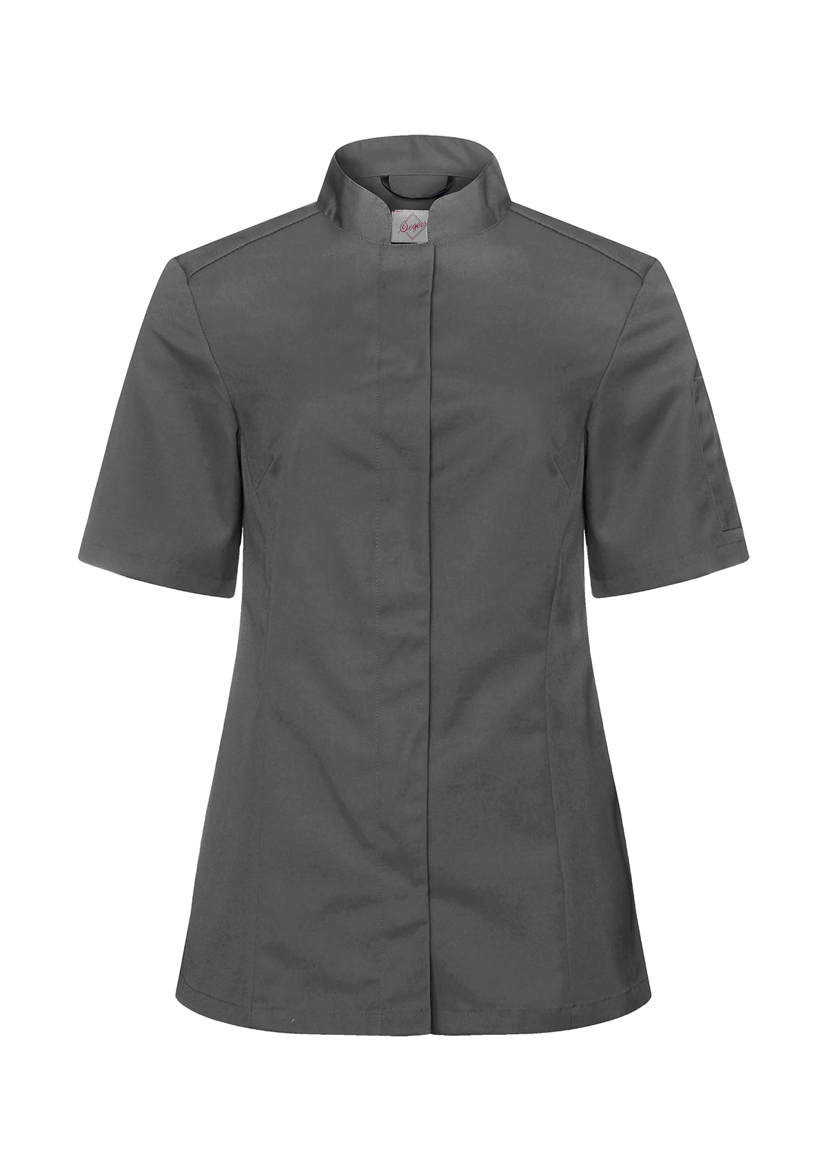 Women's Chef Shirt Slim-Fit Short Sleeves With Pen Pocket | Segers