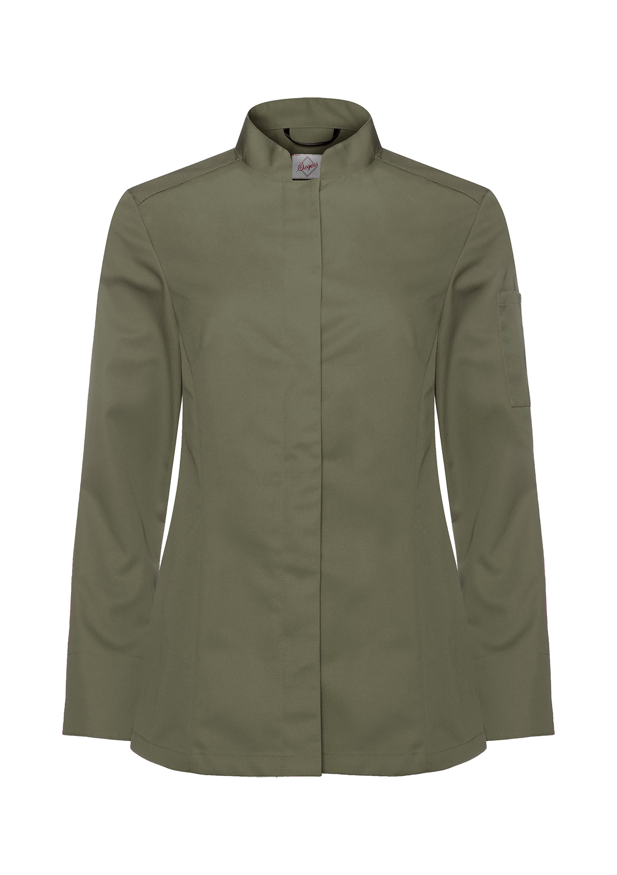 Women's Chef Shirt Slim-Fit & Long Sleeves With Pen Pocket | Segers