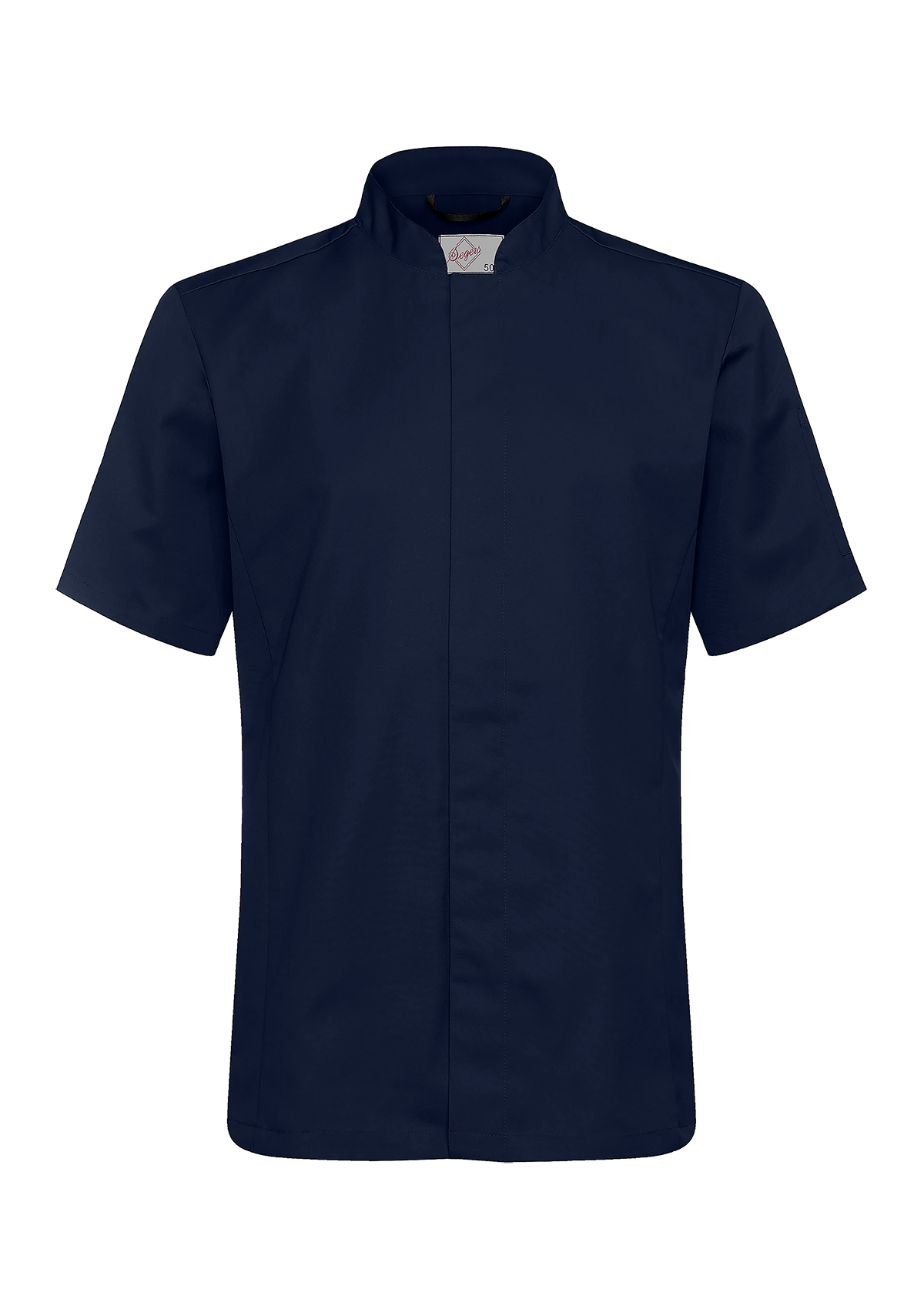 Men's Chef Shirt Slim-Fit Short Sleeves With Pen Pocket | Segers