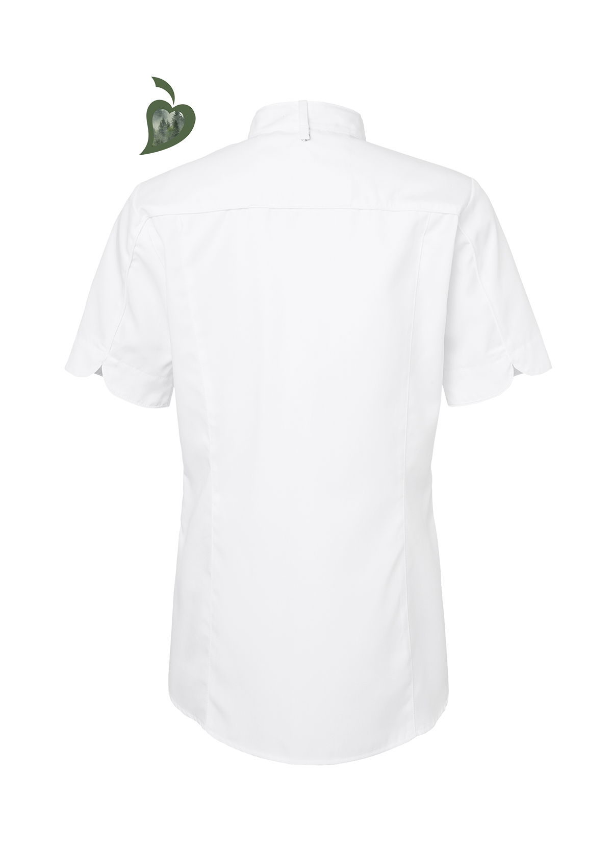 Women's Chef Shirt In Fine Quality Slim-Fit Short Sleeves | Segers