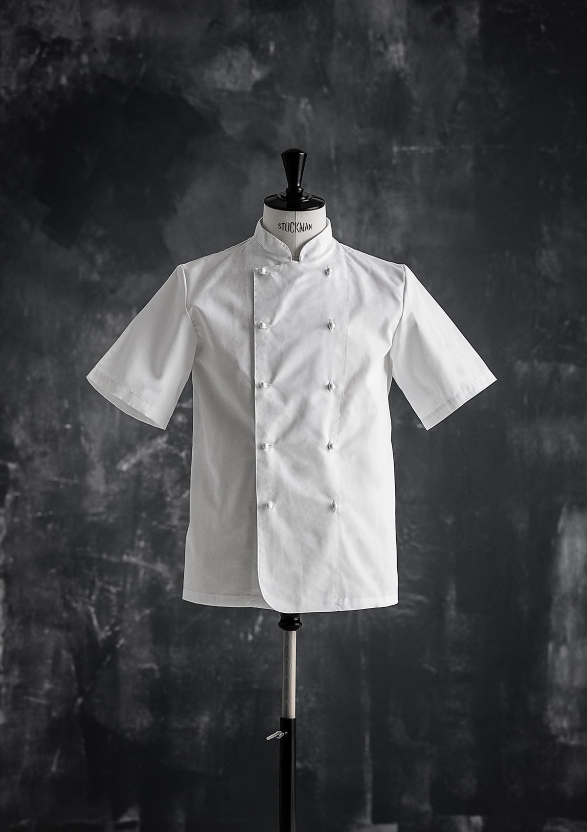 Men's Chef Jacket in Straight Cut Double-Breasted Short Sleeves | Segers
