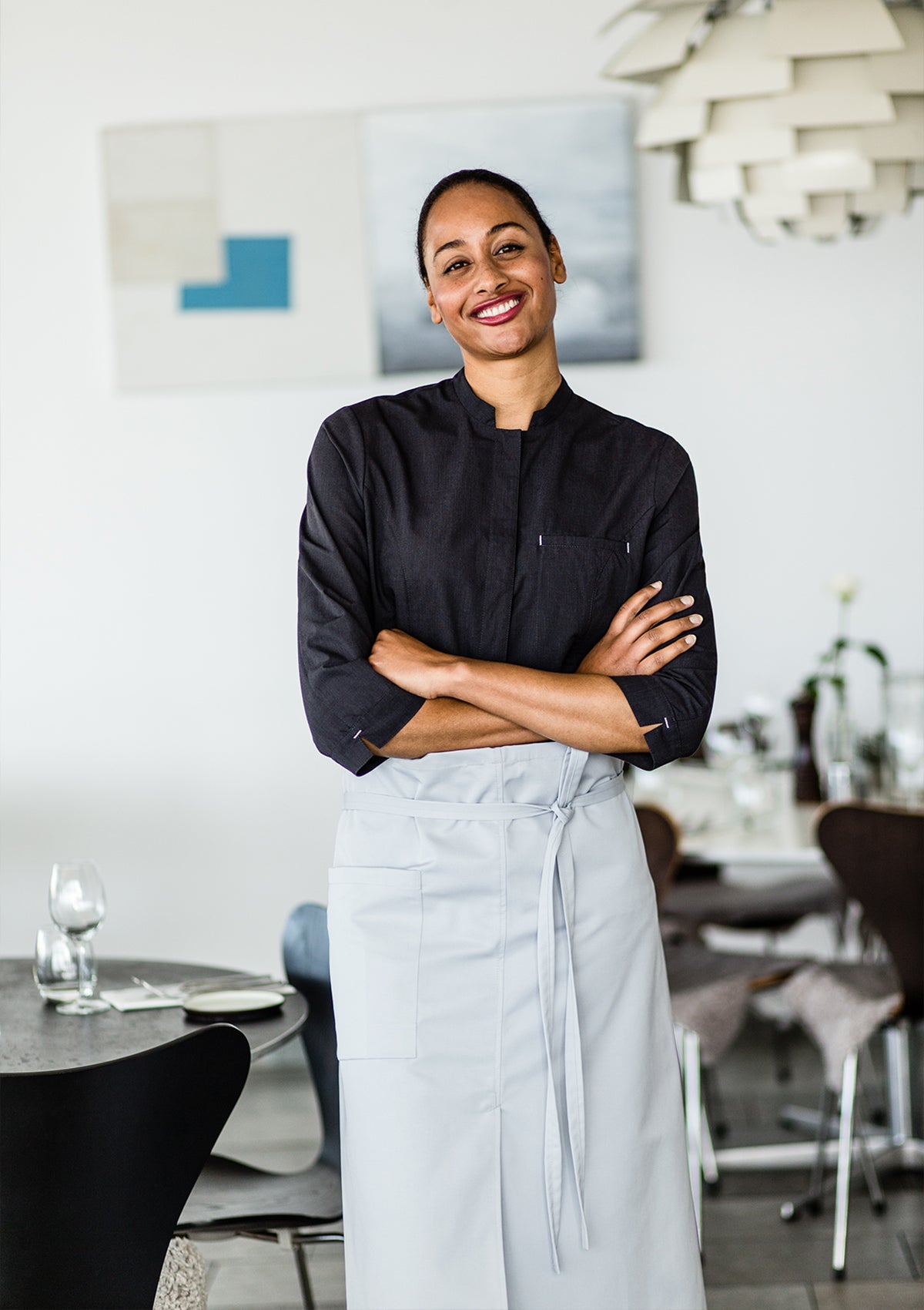 Long Waist Apron With Slit Unisex | Segers