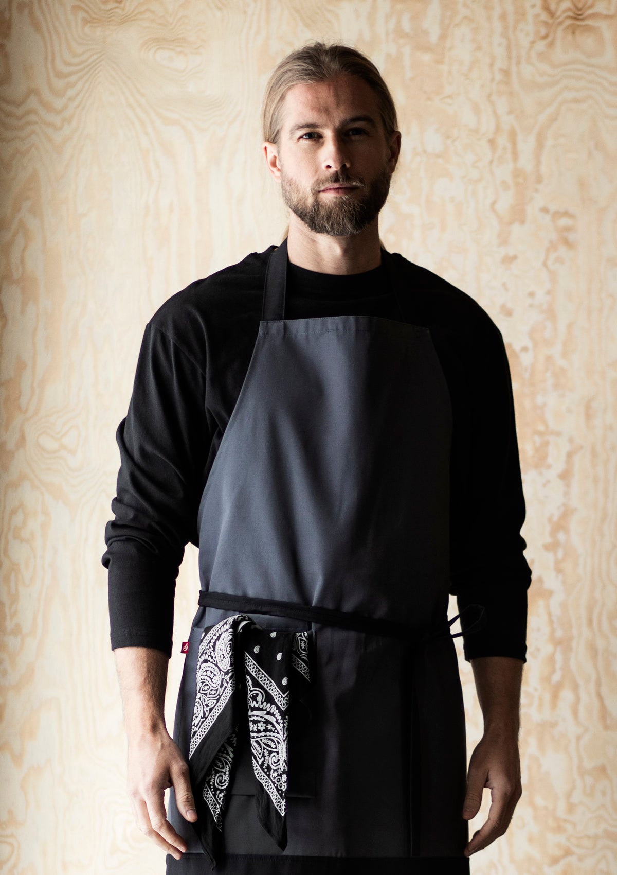 Bib Apron Block-Printed Unisex | Segers