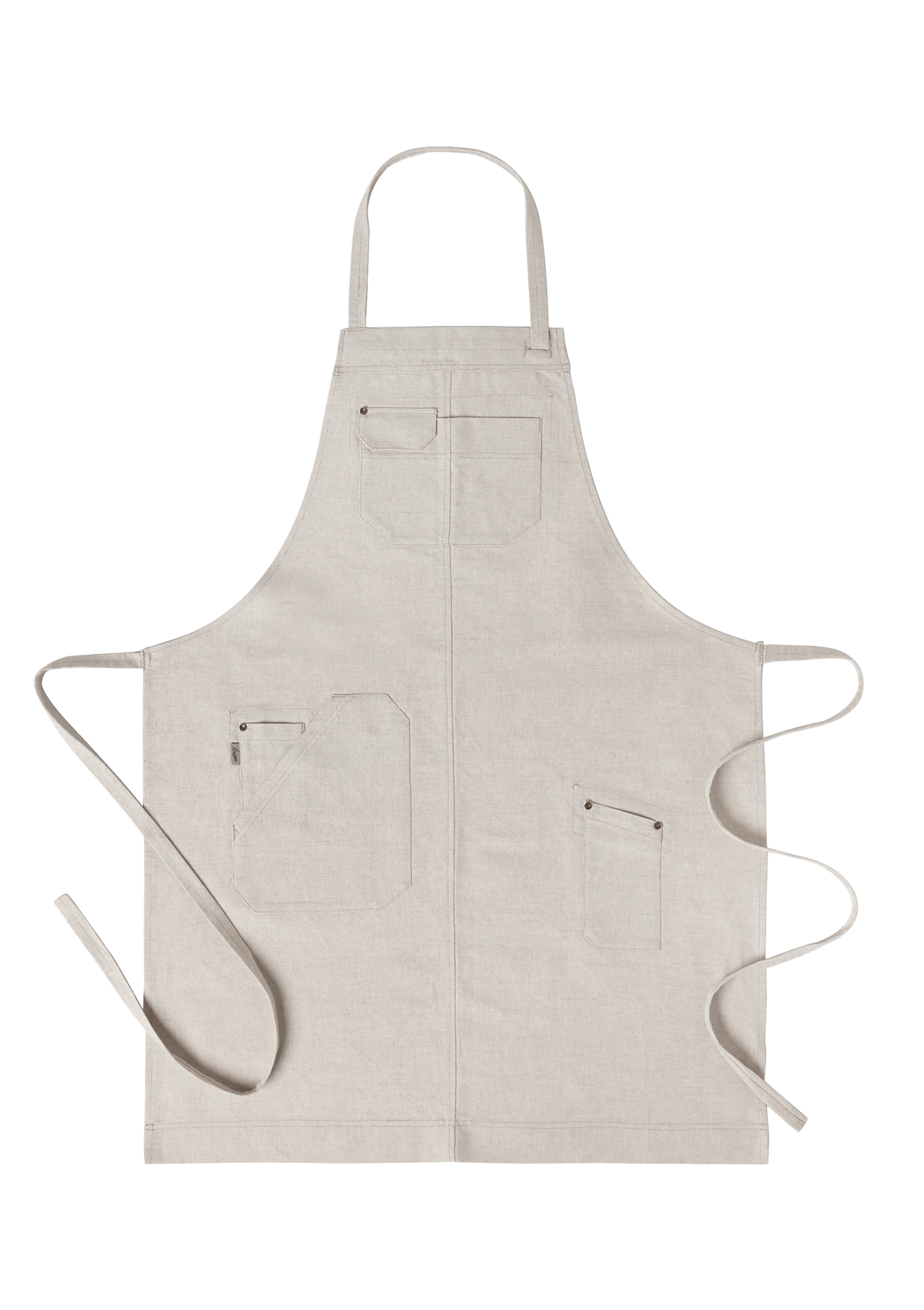 Bib Apron In Linen Unisex | Segers