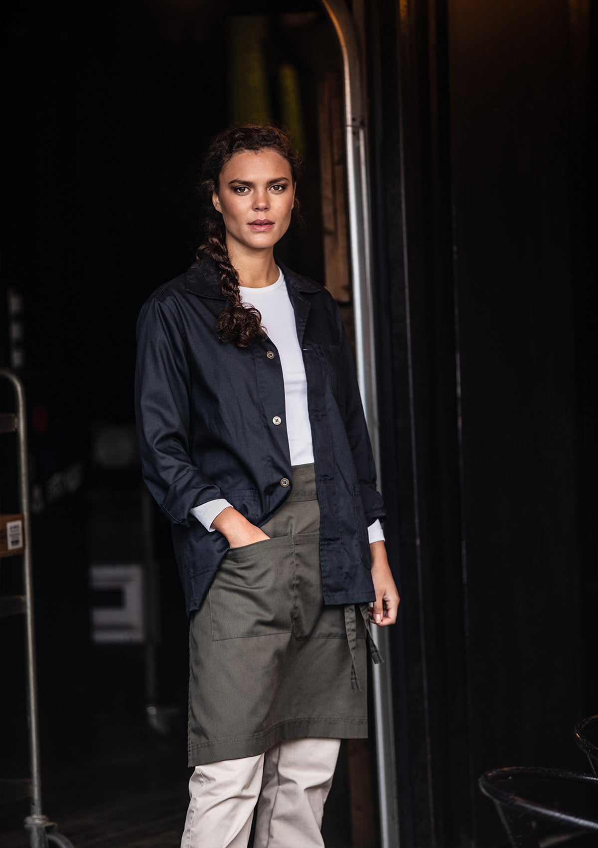 Waist Apron With Double Pockets Unisex | Segers