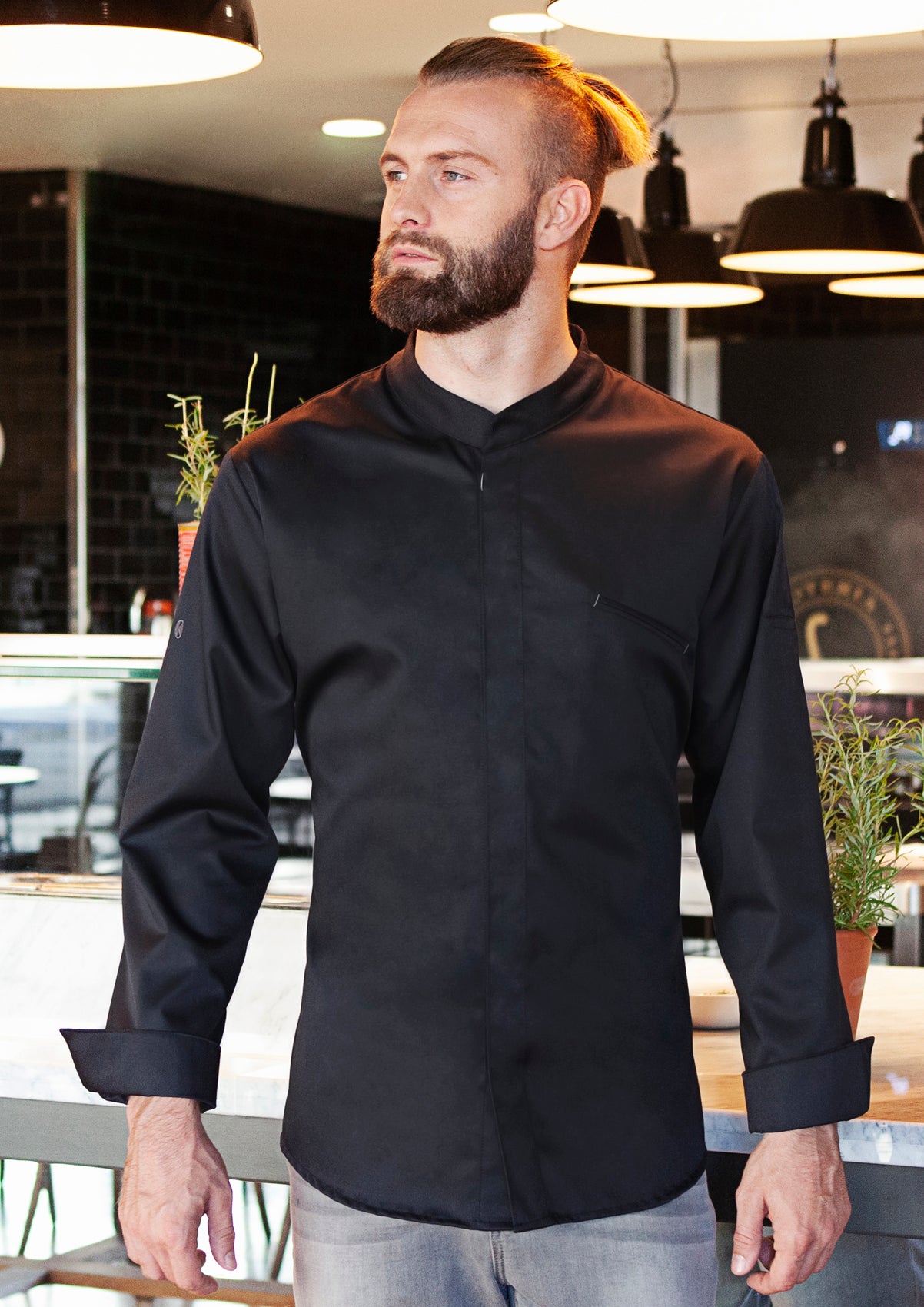 Men's Chef Jacket Long Sleeves Modern-Touch | Karlowsky