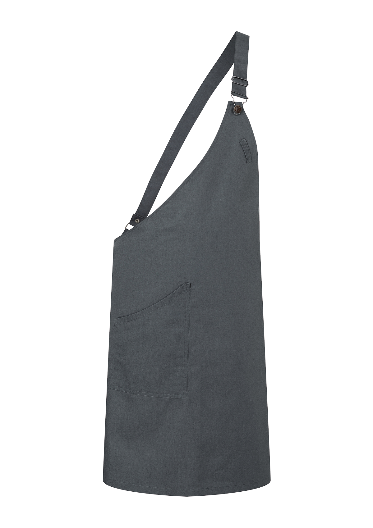 Asymmetrical Bib Apron with Pocket Unisex | Karlowsky