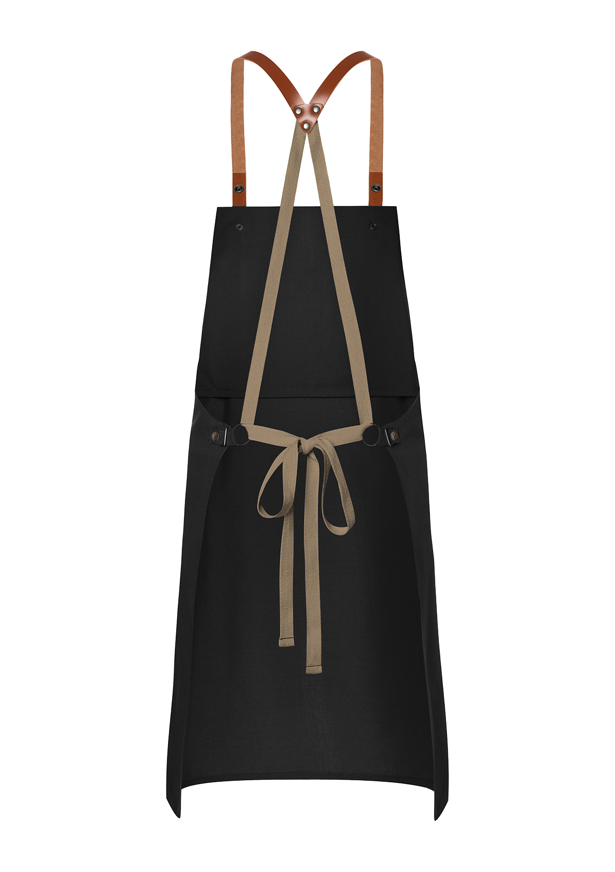 Bib Apron With Leather Straps Green-Generation Unisex | Karlowsky