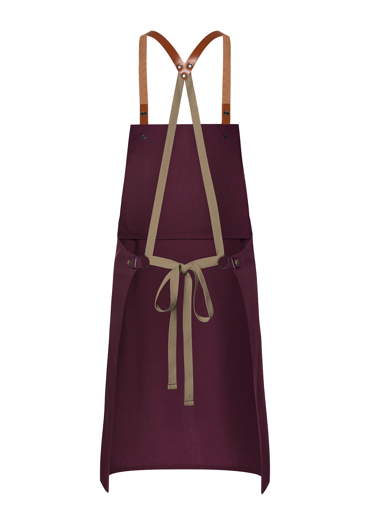 Bib Apron With Leather Straps Green-Generation Unisex | Karlowsky