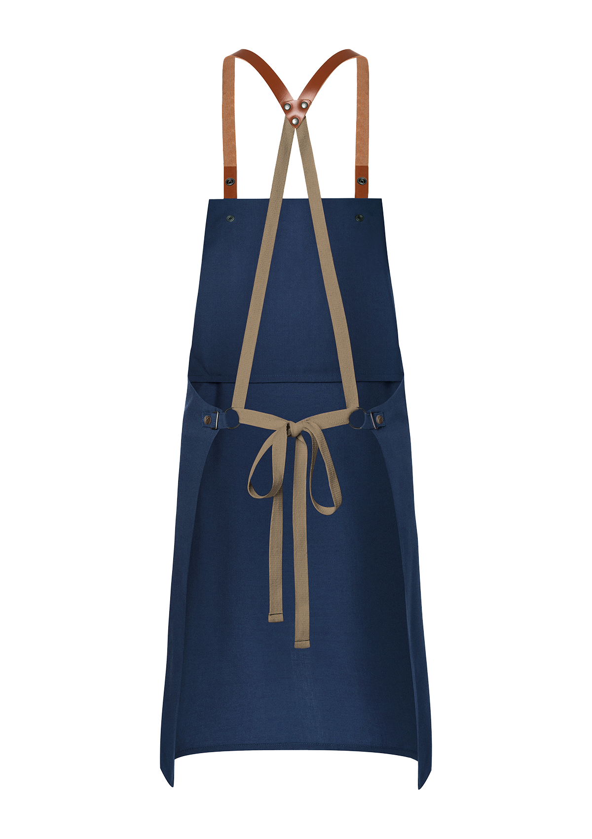 Bib Apron With Leather Straps Green-Generation Unisex | Karlowsky