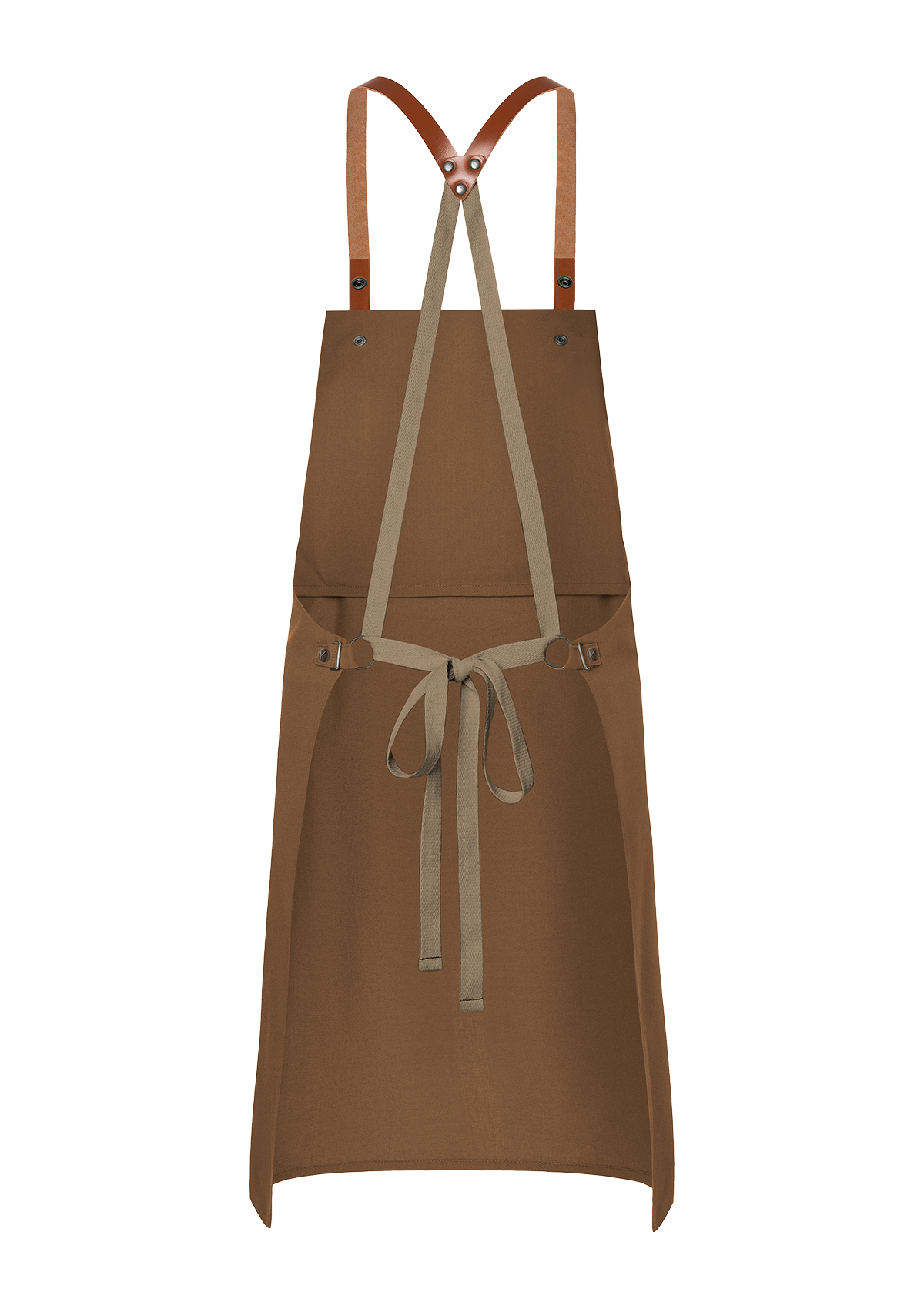 Bib Apron With Leather Straps Green-Generation Unisex | Karlowsky