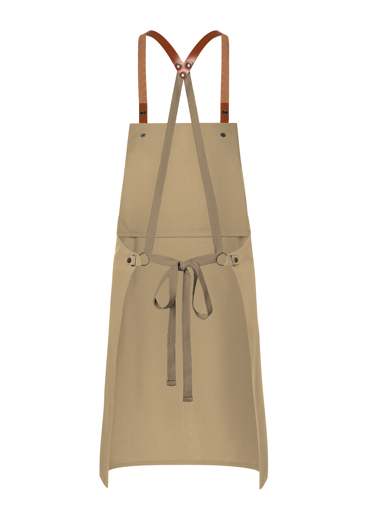 Bib Apron With Leather Straps Green-Generation Unisex | Karlowsky