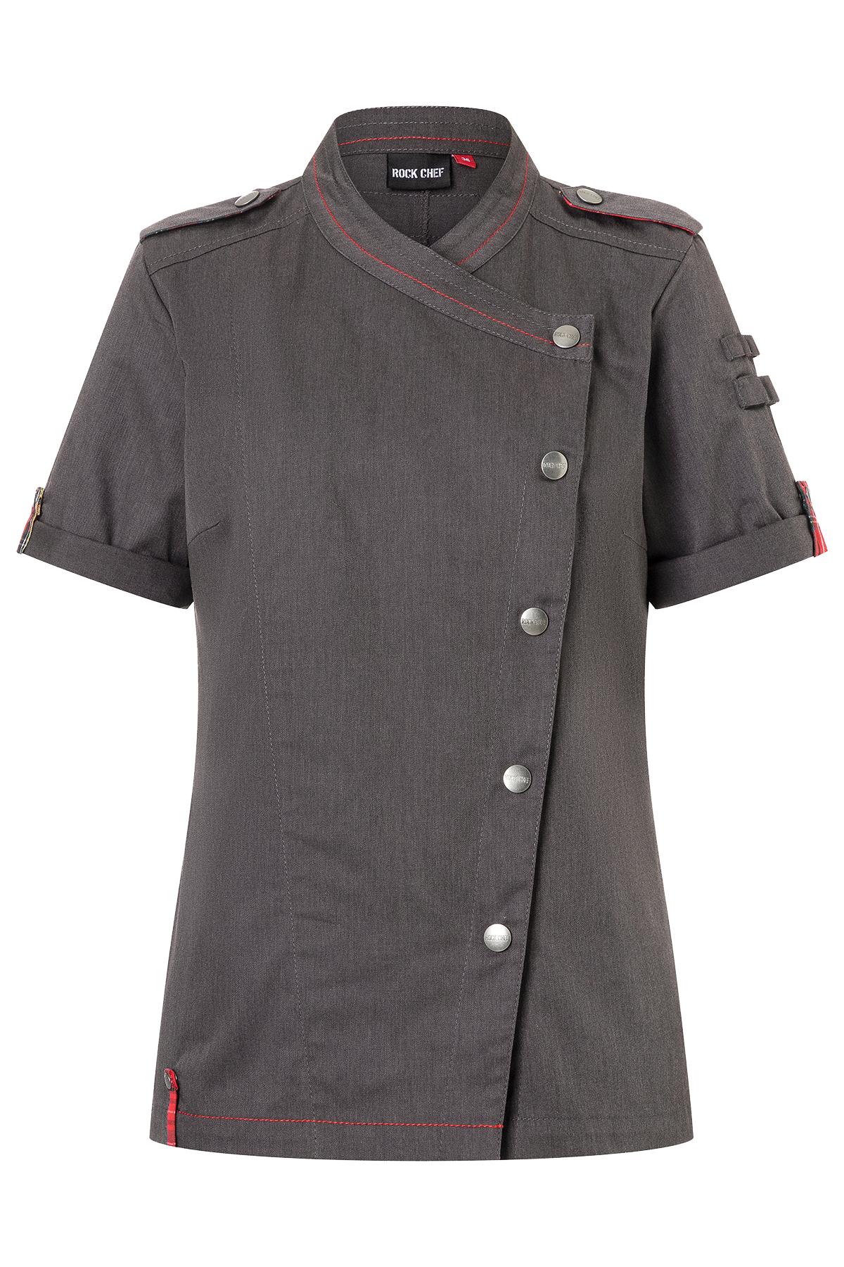 Women's Chef Jacket Denim Short Sleeves - ROCK CHEF | Rock Chef