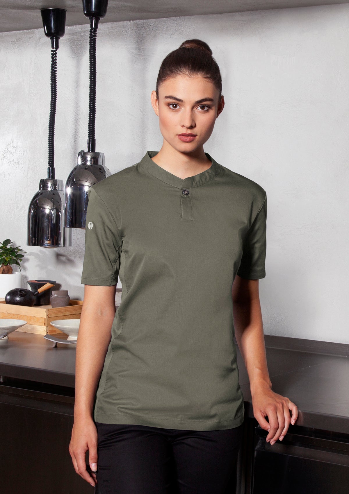 Women's Chef Shirt Performance Slim-Fit Short Sleeves | Karlowsky