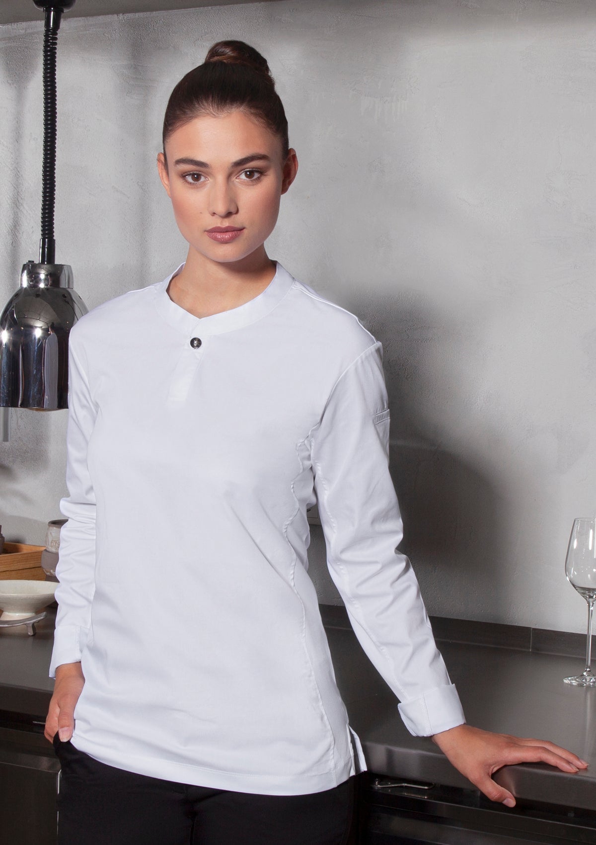 Women's Chef Shirt Performance Slim-Fit Long Sleeves | Karlowsky