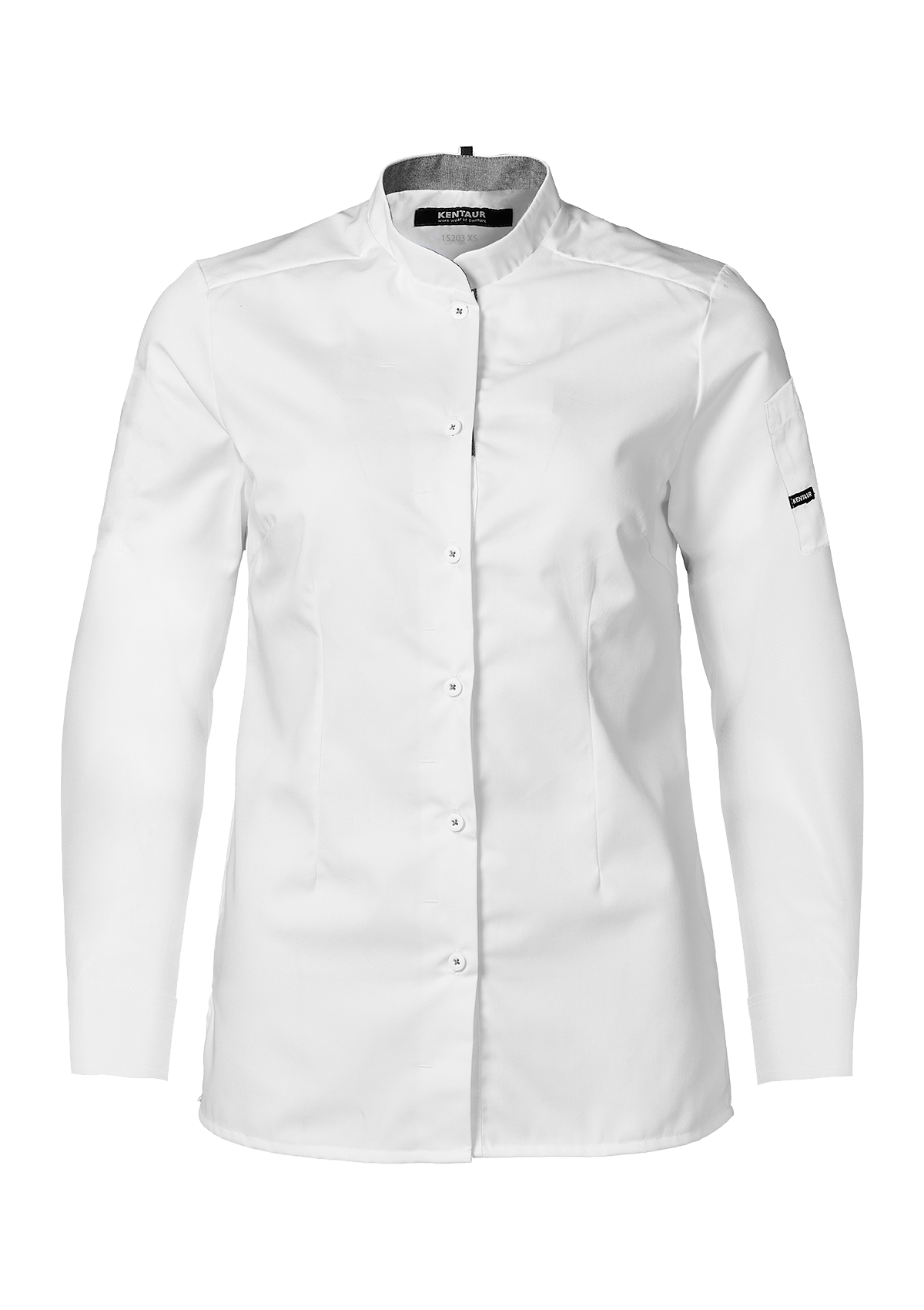 Women's Modern Chef & Service Shirt in Optimal Fit Long Sleeves | Kentaur