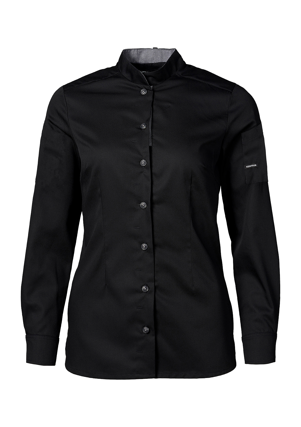 Women's Modern Chef & Service Shirt in Optimal Fit Long Sleeves | Kentaur