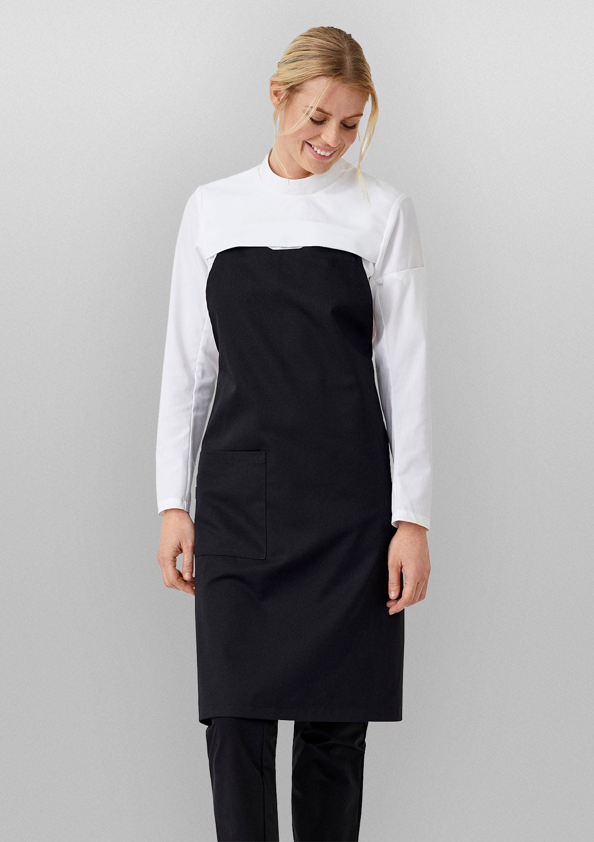 Women's Popover Form-Fitted Chef Shirt Long Sleeves | Kentaur