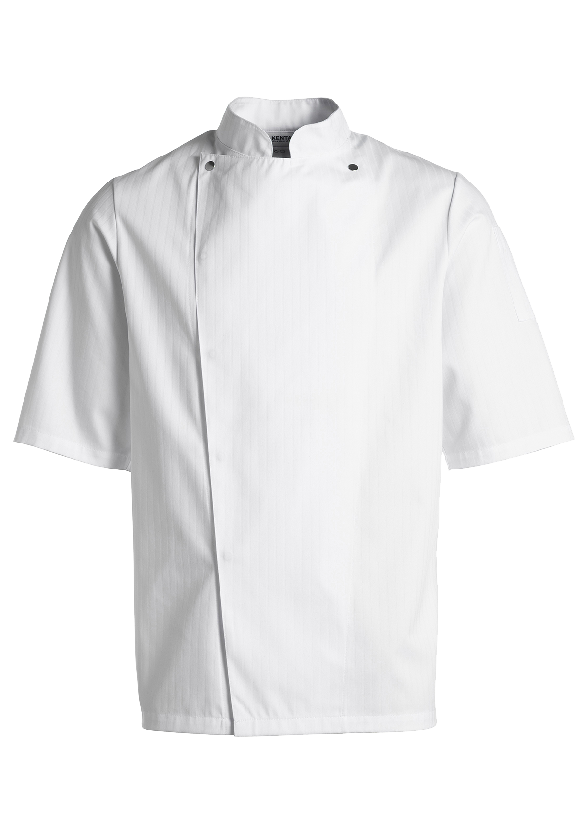Men's Chef jacket in Satin-Striped Short Sleeves | Kentaur