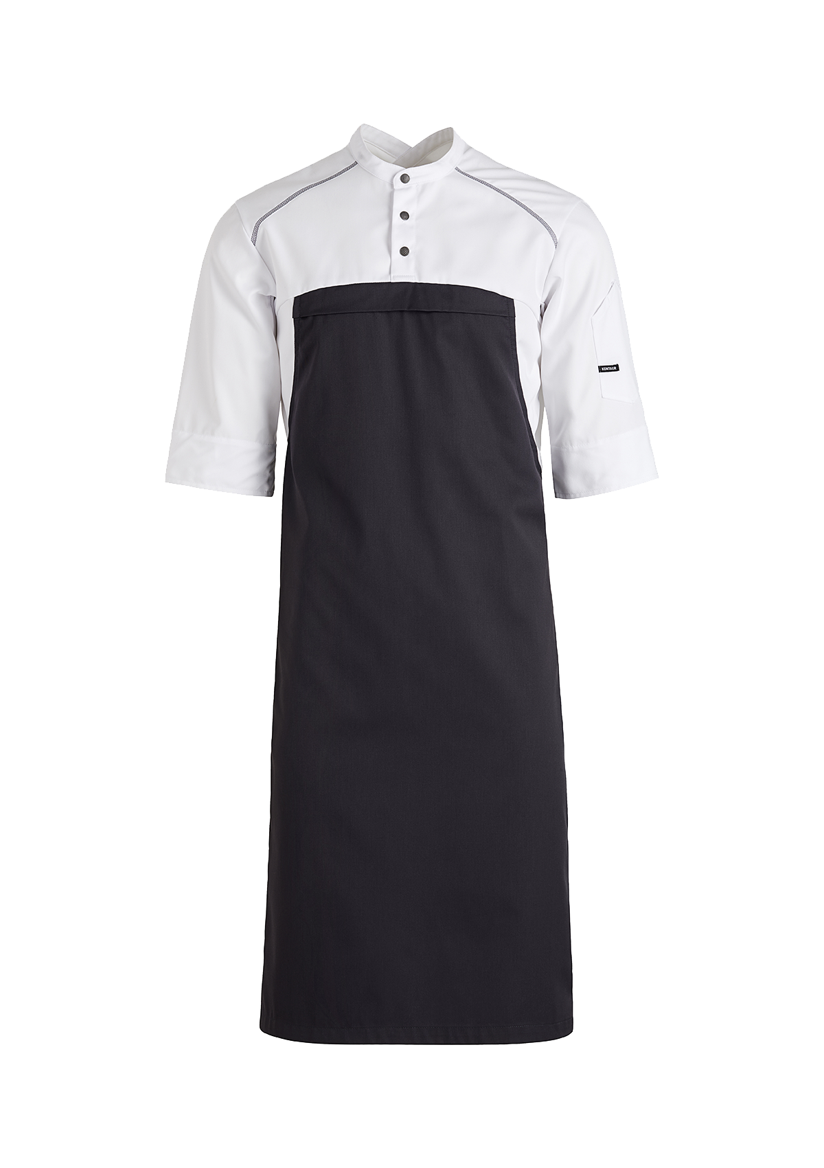 Hybrid Chef Jacket with Integrated Apron 3/4 Sleeves Unisex | Kentaur
