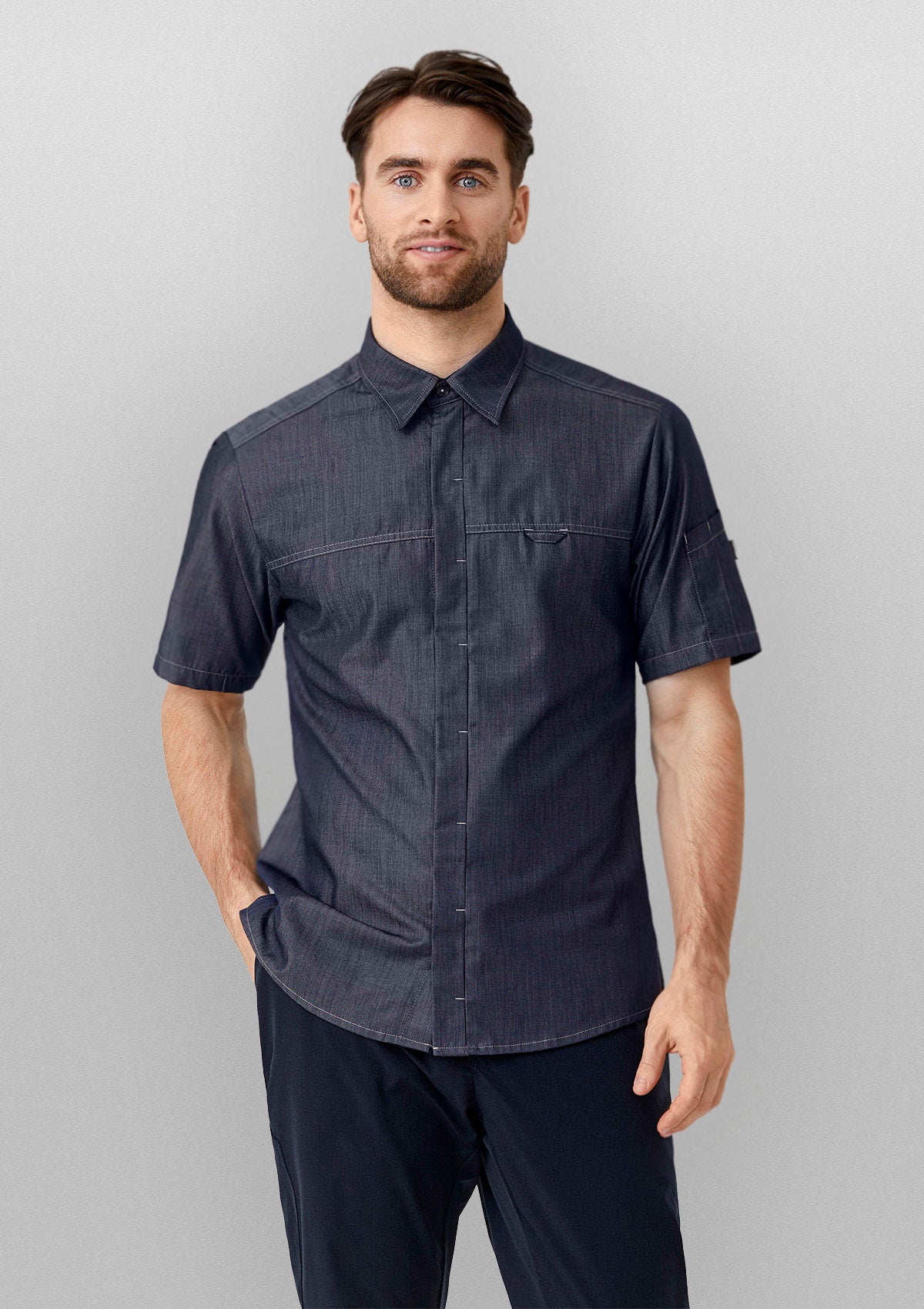Men's Service Shirt in Modern Fit Short Sleeves | Kentaur