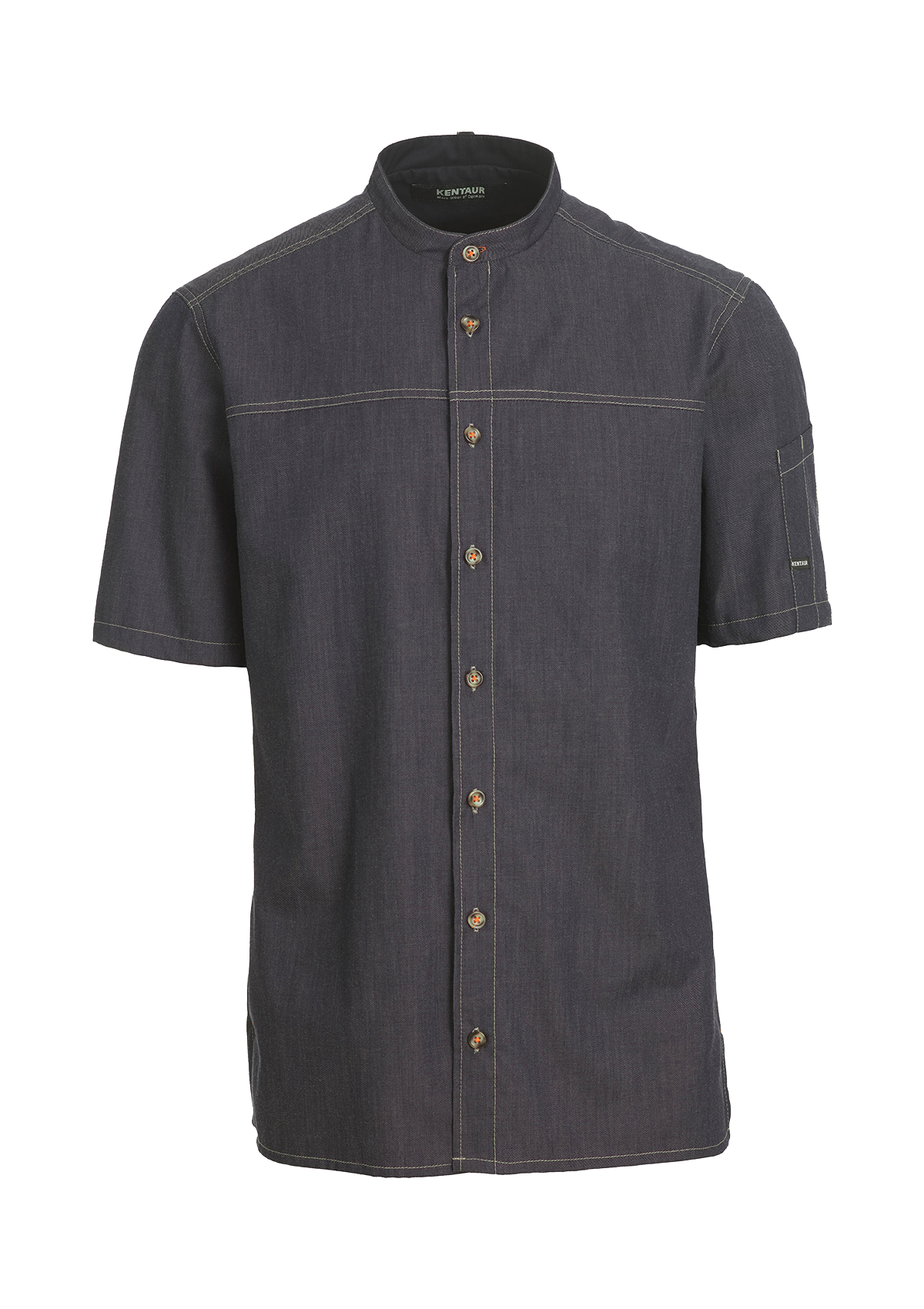 Chef & Service Modern Shirt with Contrast Thread Short Sleeves Unisex | Kentaur